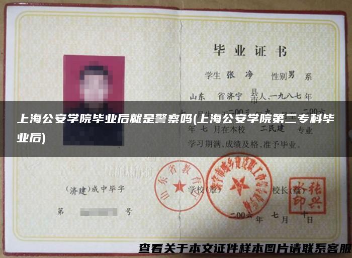 上海公安學院畢業后就是警察嗎(上海公安學院第二?？飘厴I后)