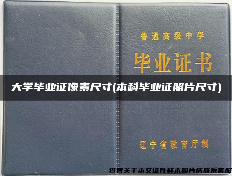 大學畢業證像素尺寸(本科畢業證照片尺寸)