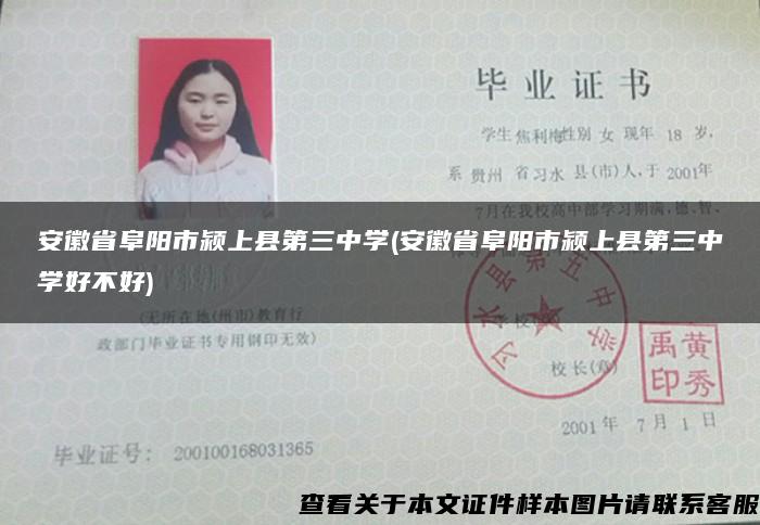 安徽省阜陽市潁上縣第三中學(安徽省阜陽市潁上縣第三中學好不好)