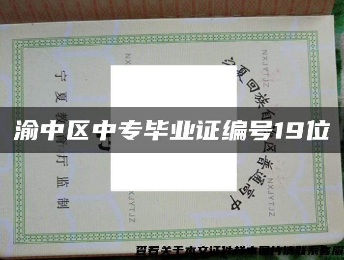 渝中區中專畢業證編號19位