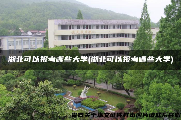 湖北可以報考哪些大學(湖北可以報考哪些大學)