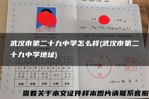 武漢市第二十九中學怎么樣(武漢市第二十九中學地址)