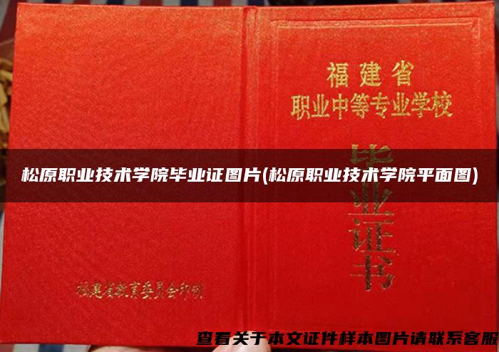 松原職業技術學院畢業證圖片(松原職業技術學院平面圖)