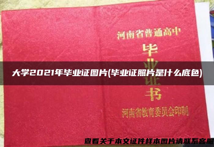 大學2021年畢業證圖片(畢業證照片是什么底色)