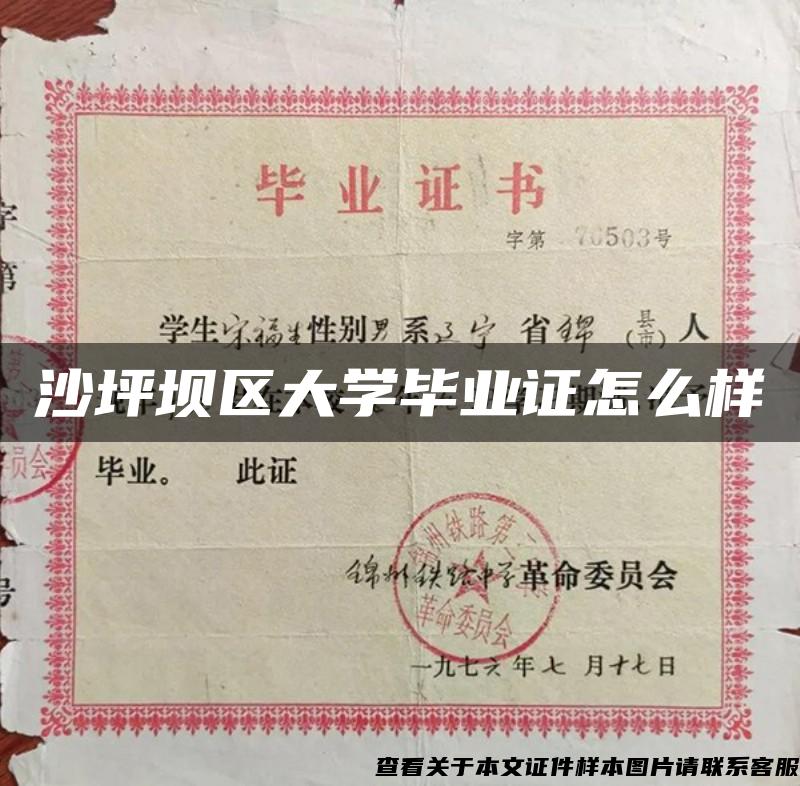 沙坪壩區大學畢業證怎么樣