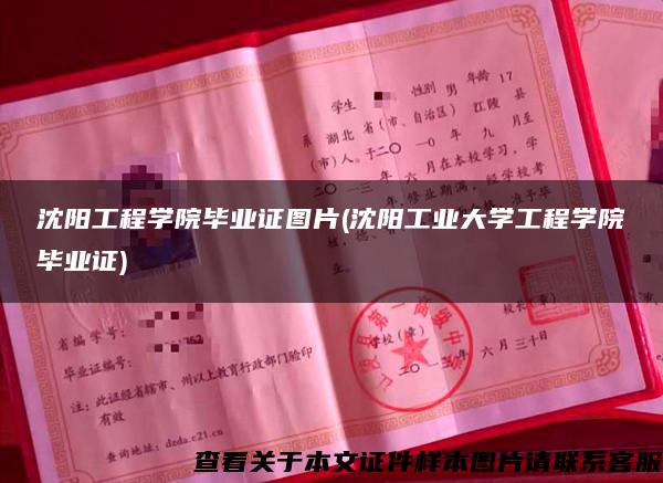 沈陽工程學院畢業證圖片(沈陽工業大學工程學院畢業證)