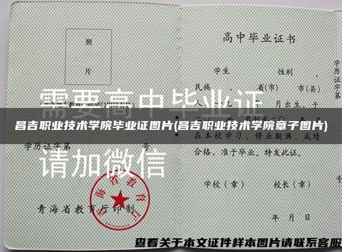 昌吉職業技術學院畢業證圖片(昌吉職業技術學院章子圖片)