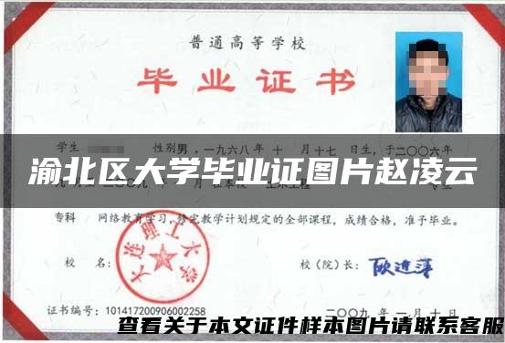 渝北區大學畢業證圖片趙凌云
