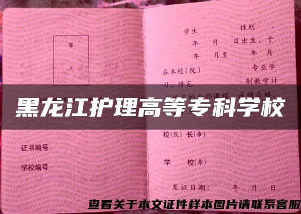 黑龍江護理高等?？茖W校