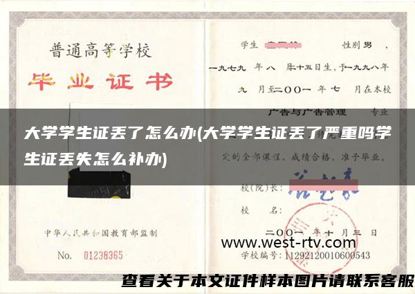 大學學生證丟了怎么辦(大學學生證丟了嚴重嗎學生證丟失怎么補辦)