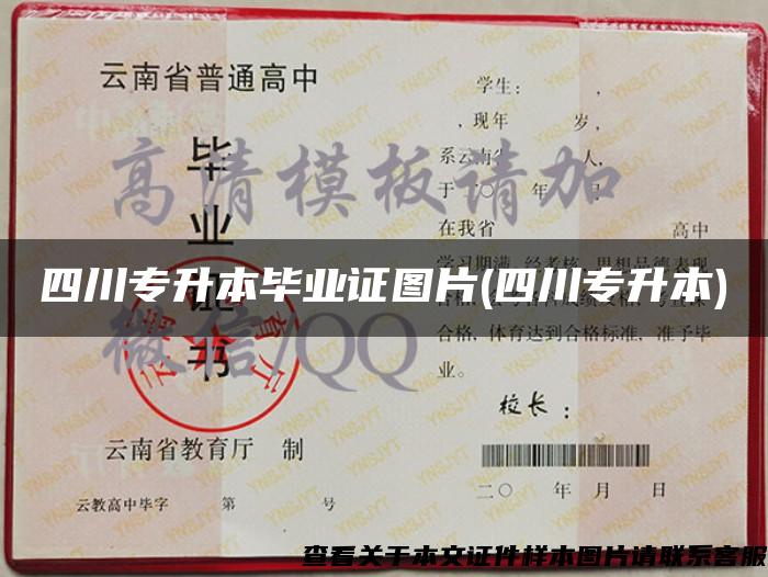 四川專升本畢業證圖片(四川專升本)