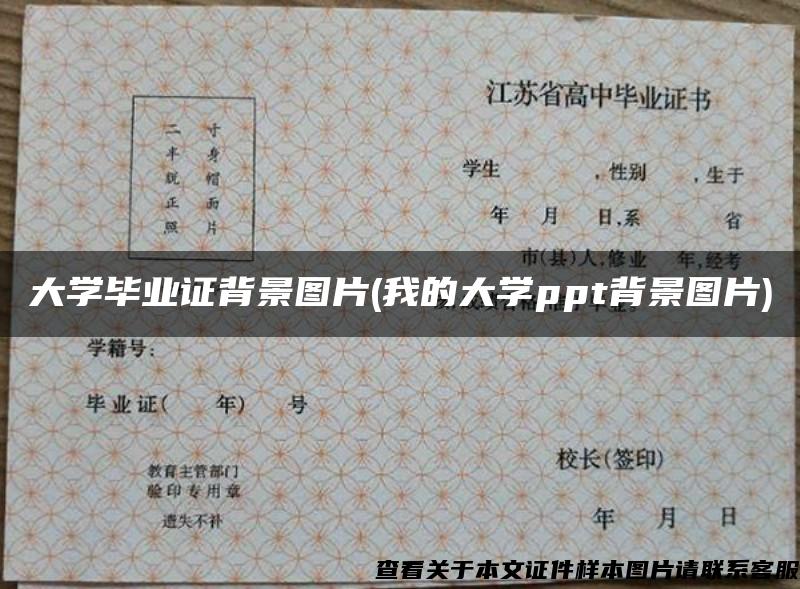 大學畢業證背景圖片(我的大學ppt背景圖片)