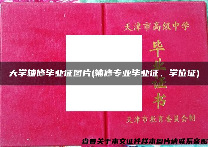 大學輔修畢業證圖片(輔修專業畢業證、學位證)