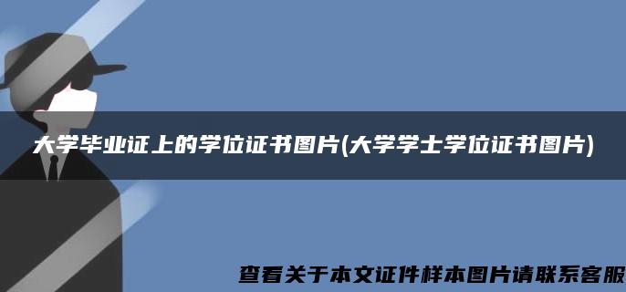 大學畢業證上的學位證書圖片(大學學士學位證書圖片)