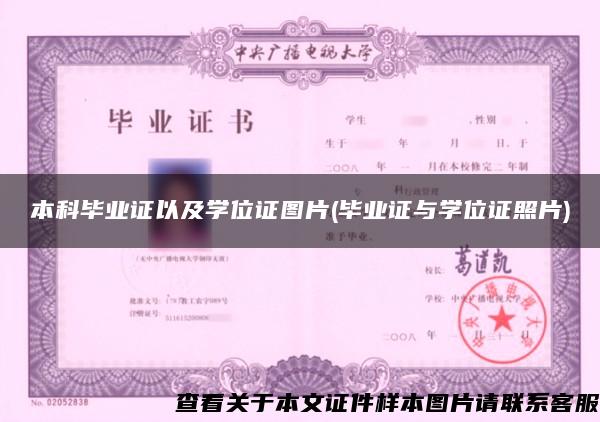 本科畢業證以及學位證圖片(畢業證與學位證照片)