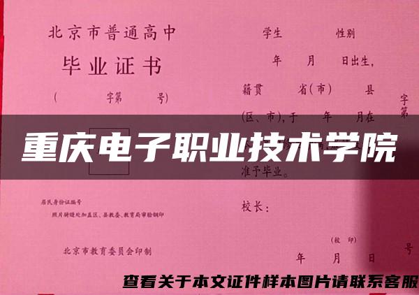 重慶電子職業技術學院