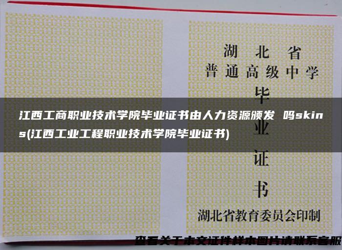 江西工商職業技術學院畢業證書由人力資源頒發 嗎skins(江西工業工程職業技術學院畢業證書)
