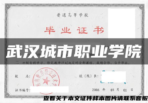 武漢城市職業學院