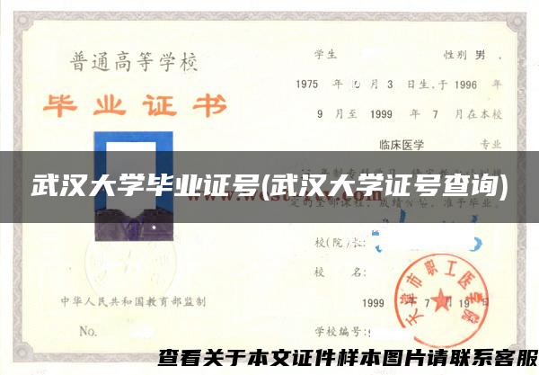武漢大學畢業證號(武漢大學證號查詢)