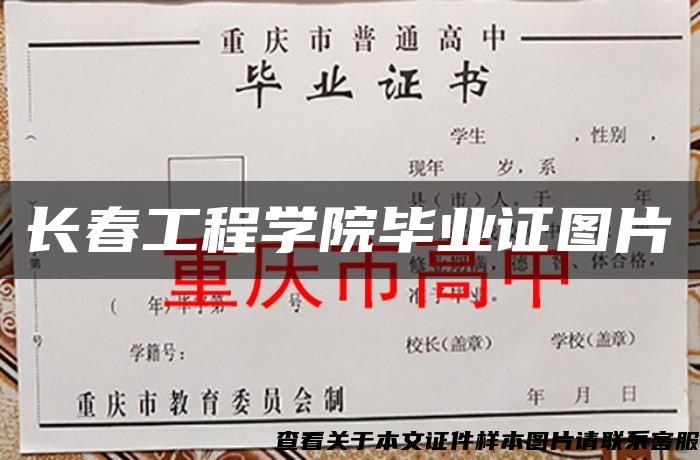 長春工程學院畢業證圖片