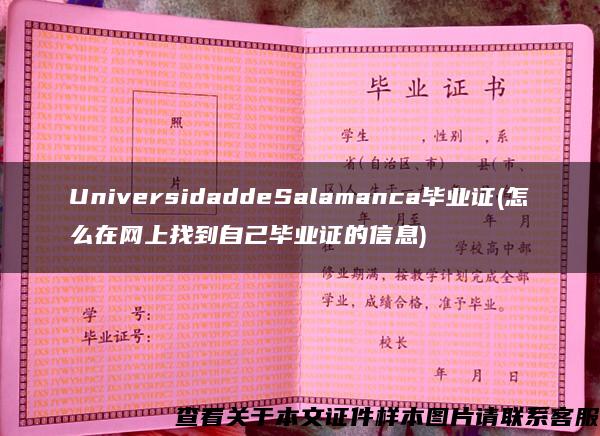 UniversidaddeSalamanca畢業證(怎么在網上找到自己畢業證的信息)