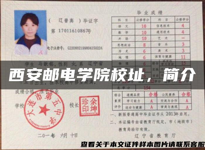 西安郵電學院校址，簡介