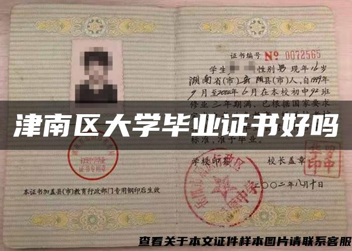津南區大學畢業證書好嗎