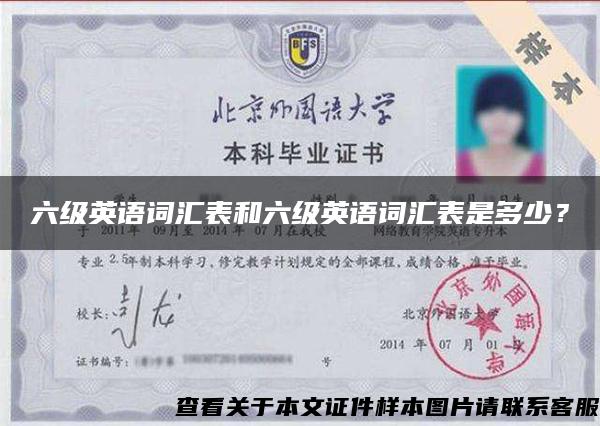 六級英語詞匯表和六級英語詞匯表是多少？