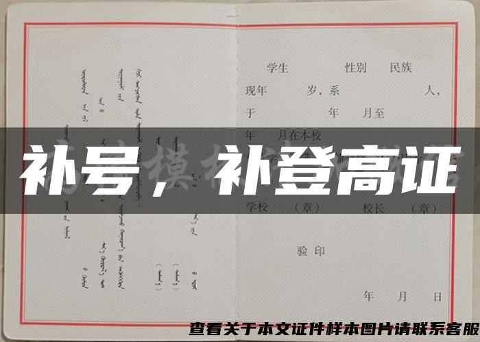 補號，補登高證