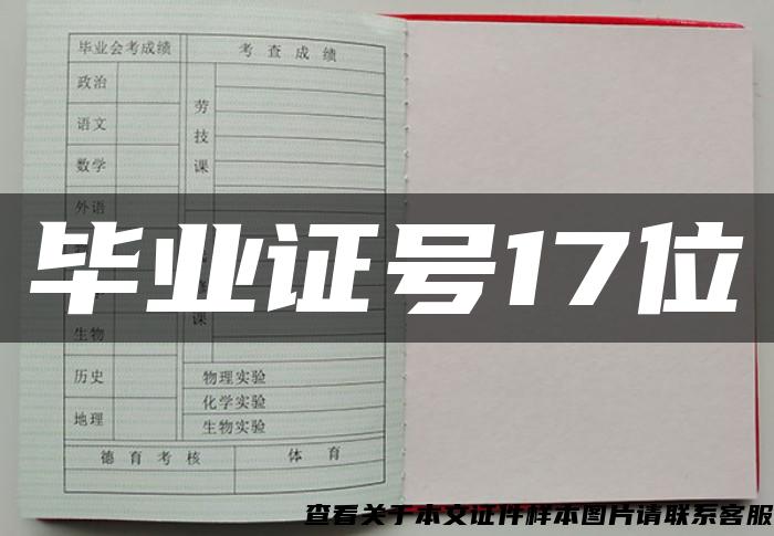 畢業證號17位
