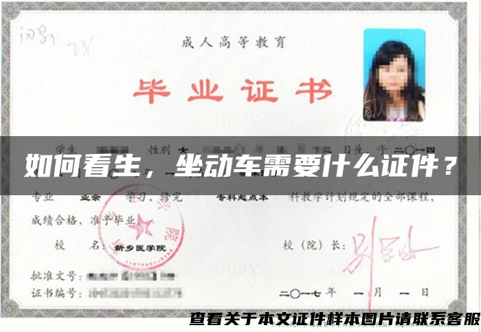 如何看生，坐動車需要什么證件？