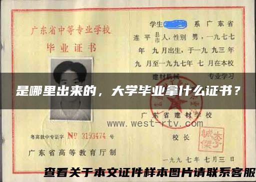 是哪里出來的，大學畢業拿什么證書？