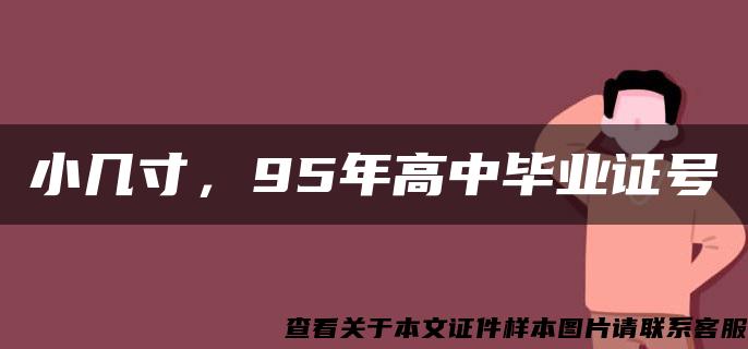 小幾寸，95年高中畢業證號