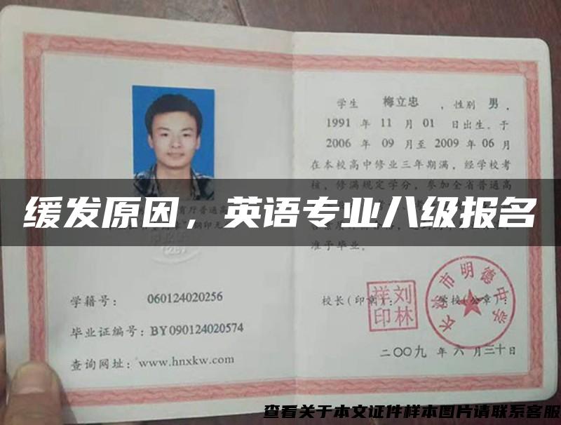 緩發原因，英語專業八級報名