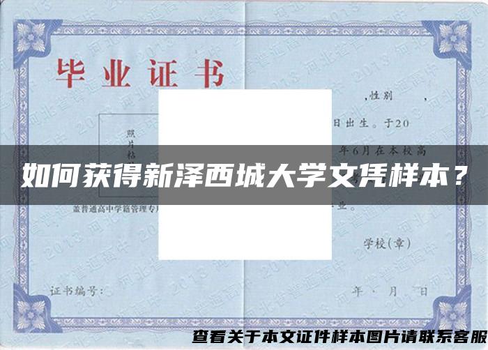 如何獲得新澤西城大學文憑樣本？