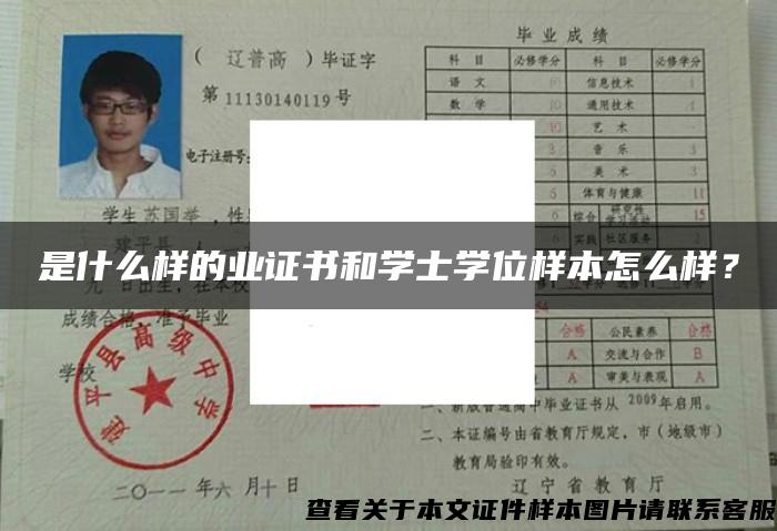 是什么樣的業證書和學士學位樣本怎么樣？
