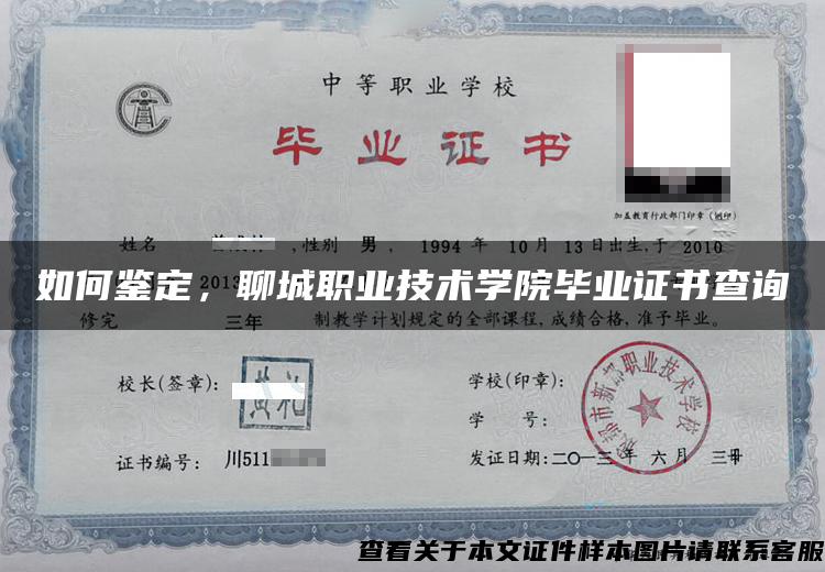 如何鑒定，聊城職業技術學院畢業證書查詢