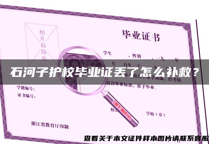 石河子護校畢業證丟了怎么補救？