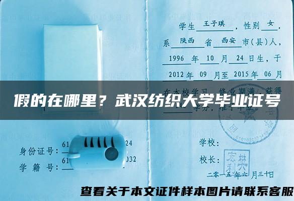 假的在哪里？武漢紡織大學畢業證號