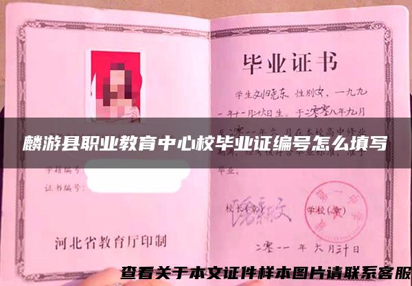 麟游縣職業教育中心校畢業證編號怎么填寫