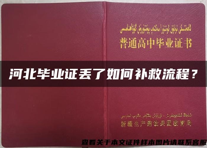 河北畢業證丟了如何補救流程？