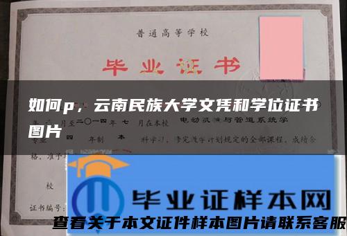 如何p，云南民族大學文憑和學位證書圖片