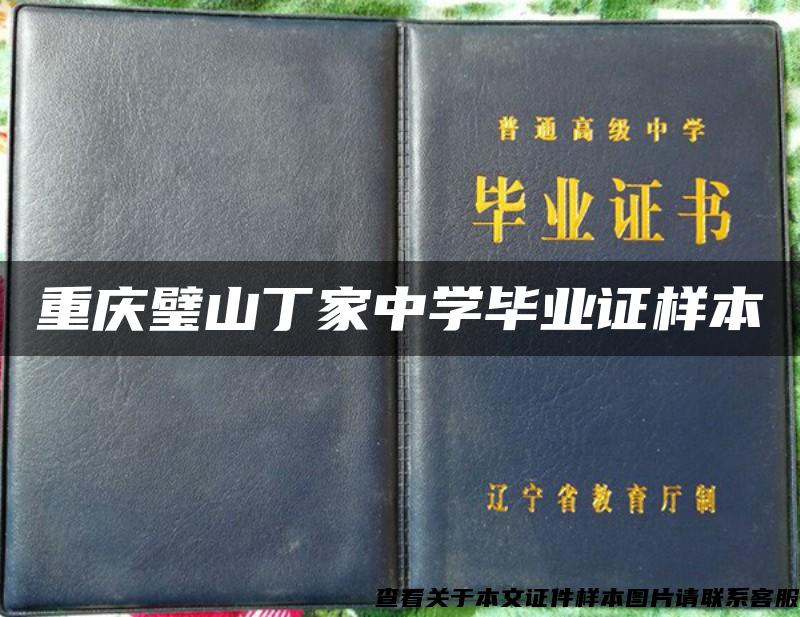 重慶璧山丁家中學畢業證樣本