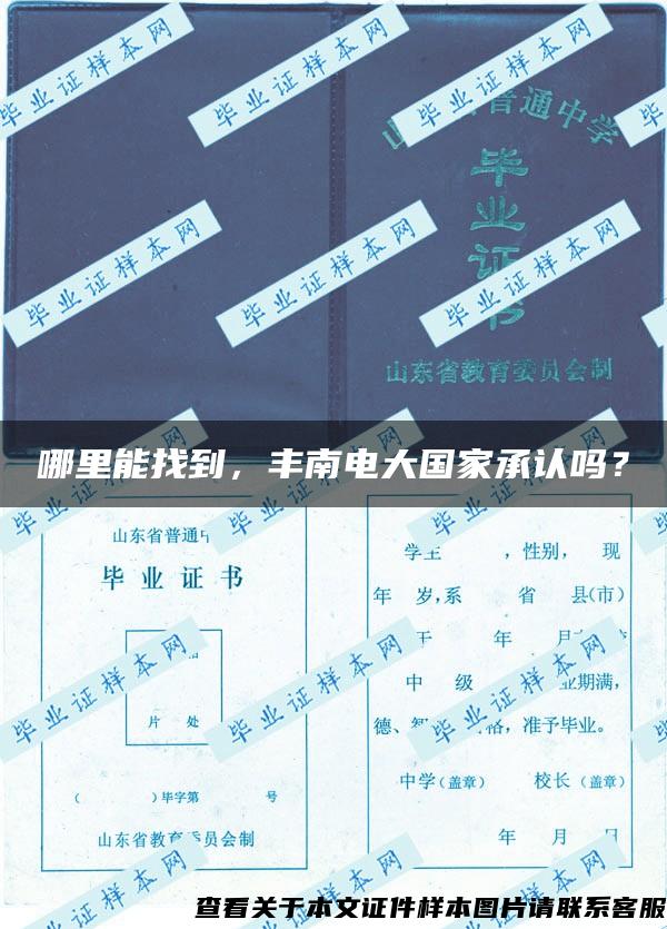 哪里能找到，豐南電大國家承認嗎？