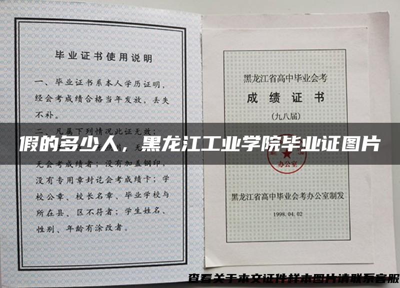 假的多少人，黑龍江工業學院畢業證圖片