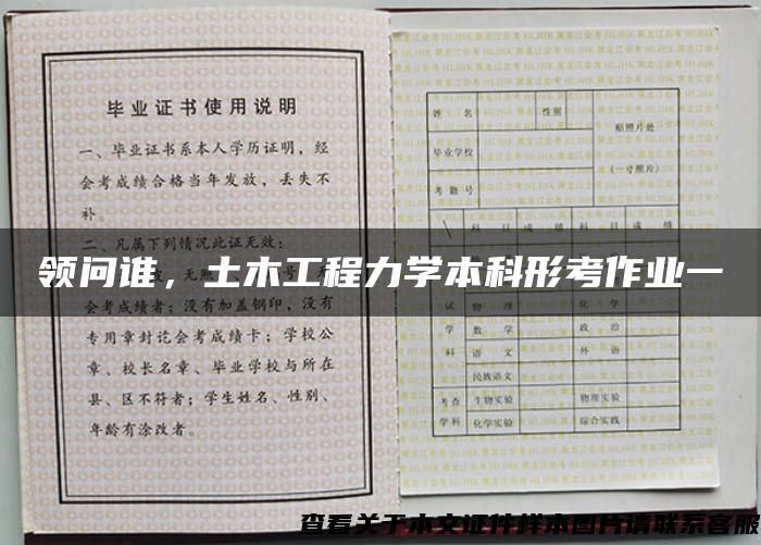 領問誰，土木工程力學本科形考作業一