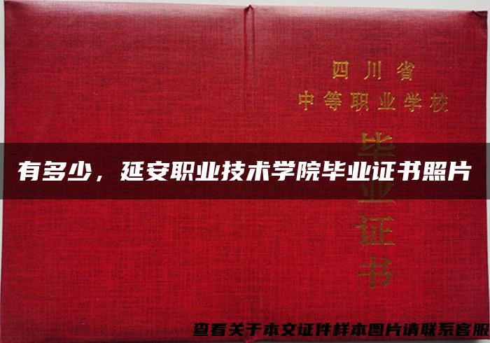 有多少，延安職業技術學院畢業證書照片