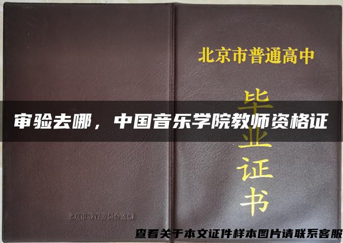 審驗去哪，中國音樂學院教師資格證