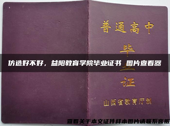 仿造好不好，益陽教育學院畢業證書 圖片查看器