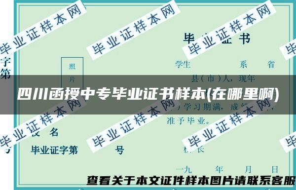 四川函授中專畢業證書樣本(在哪里啊)